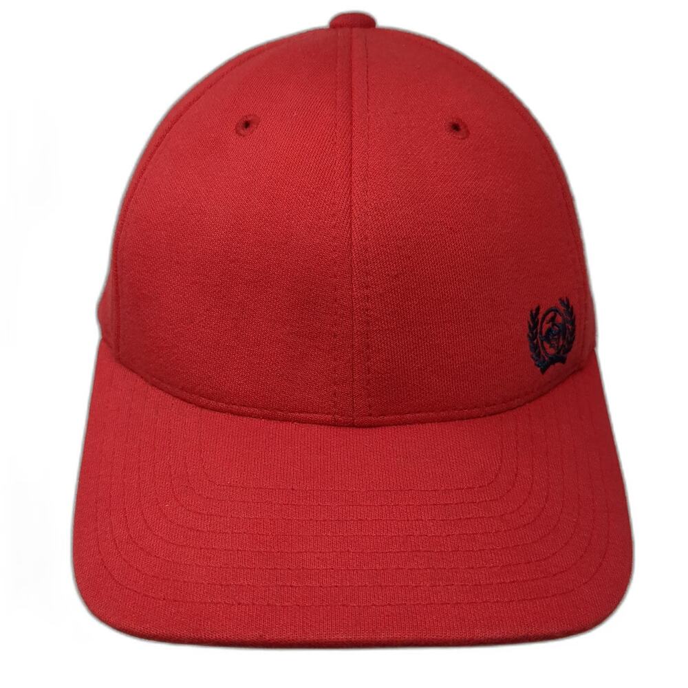 Cinch Baseball Cap Red XL Flexfit Embroidered Logo Stretch Fit 6 Panel Hat
